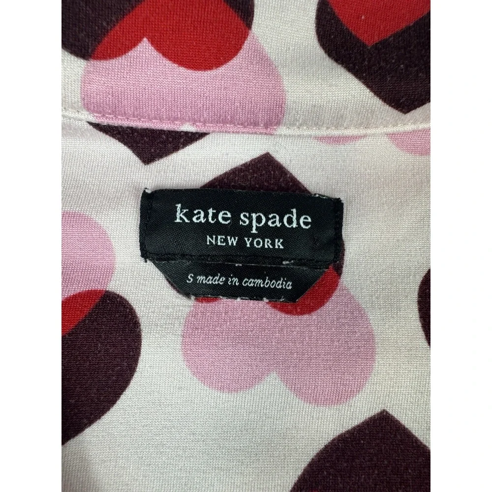 Kate Spade New York Sleep PJ‎ Pajama Set Sizer Small Hearts Prints C089 -6